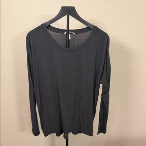 Women's Black Long Sleeve Top